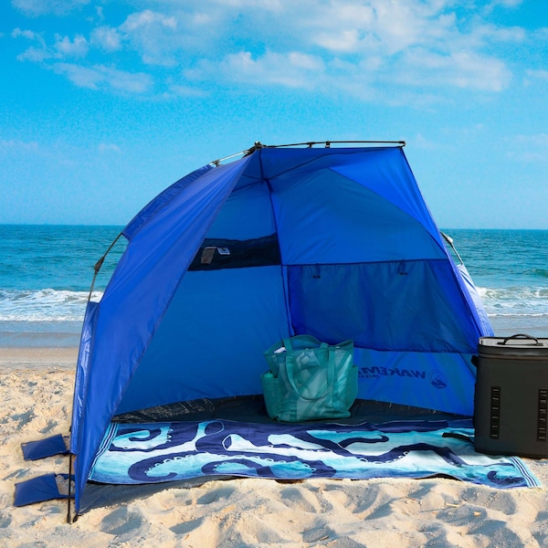 Pop Up Beach Tent, Sun Shelter With UV Protection, Instant Set Up By, Navy